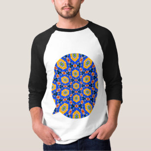 Camiseta Padrão estético floral