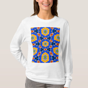 Camiseta Padrão estético floral