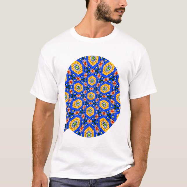 Camiseta Padrão estético floral (Frente)
