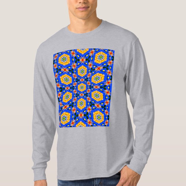 Camiseta Padrão estético floral (Frente)