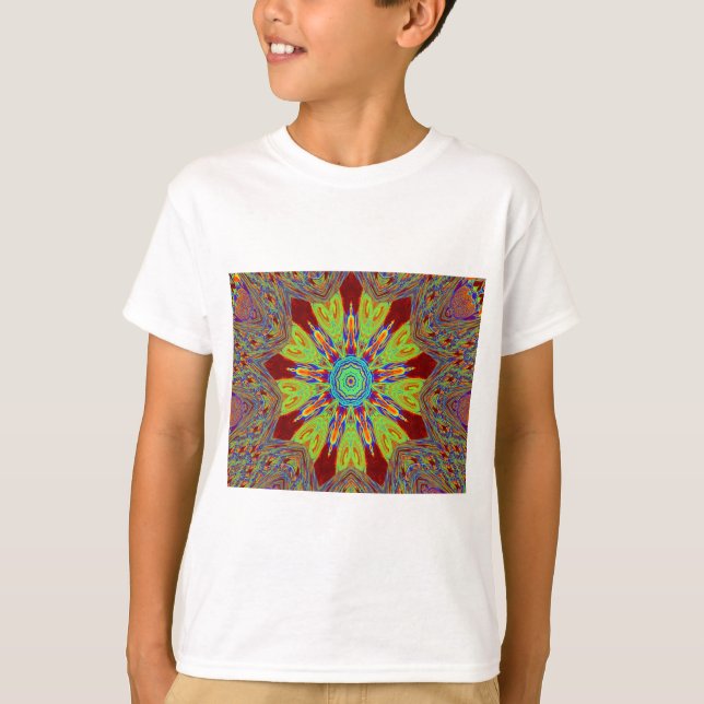 Camiseta Padrão étnico europeu da Ásia africana (Frente)