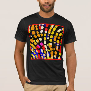 Camiseta Padrão Expressivo de Reprodução de Cores