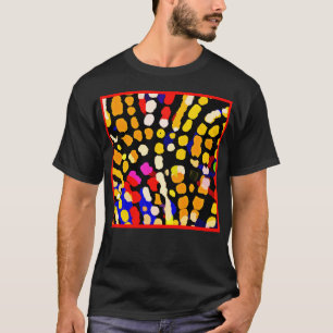 Camiseta Padrão Expressivo de Reprodução de Cores