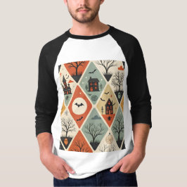 Camiseta Padrão fantasma escuro