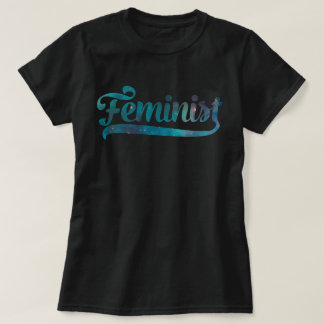Camiseta Padrão Feminista da Galáxia Espacial