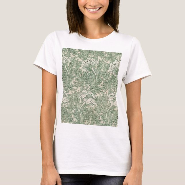 Camiseta Padrão Flor, William Morris (Frente)