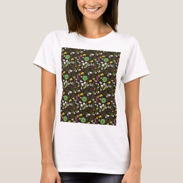 Camiseta Padrão Floral (Frente)