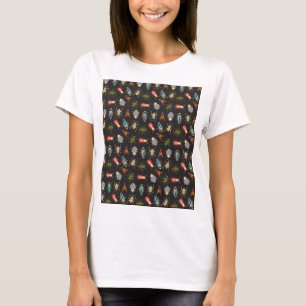 Camiseta Padrão Floral Colorido