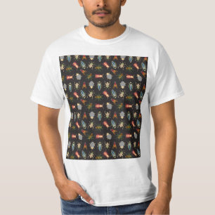 Camiseta Padrão Floral Colorido