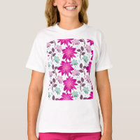 Padrão Floral Rosa Vibrante | Flores Modernas Ousa