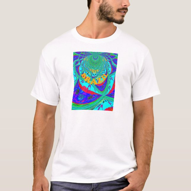 Camiseta Padrão Floral Vibrante: O Ama De Homenagem Brasile (Frente)