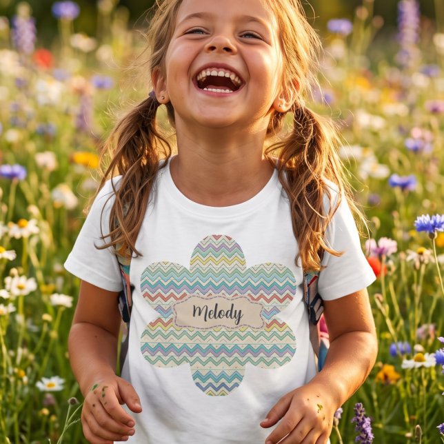 Camiseta Padrão Fofo de Volta à Escola Retrô (Criador carregado)
