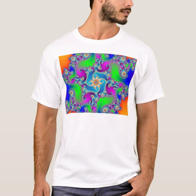 Camiseta Padrão Fractal Complexo: (Frente)