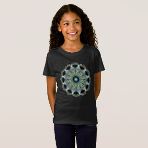 Camiseta Padrão fractal de estrela brilhante