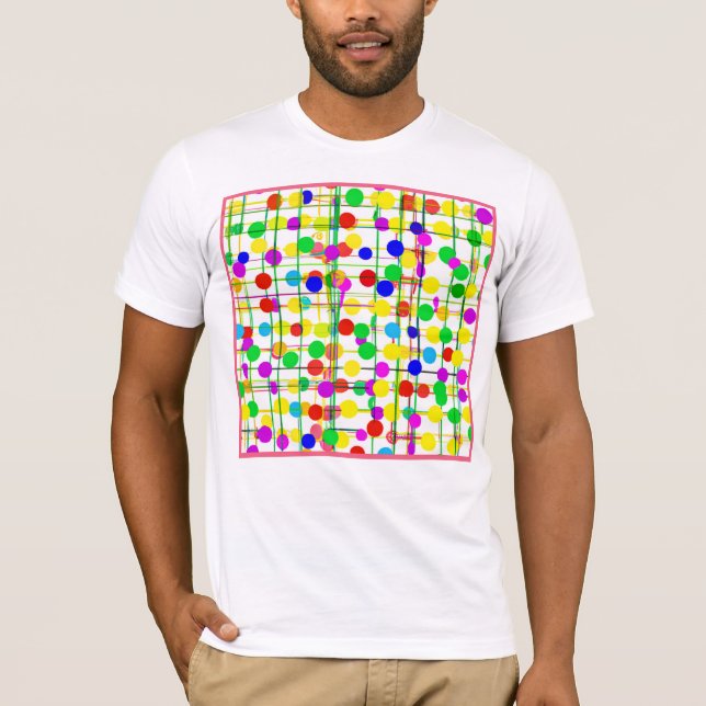Camiseta Padrão Geométrico Aleatório (Frente)