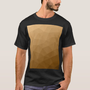 Camiseta Padrão geométrico de gradiente castanho claro