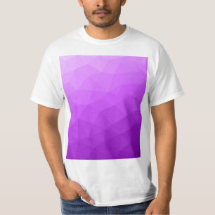 Camiseta Padrão geométrico de gradiente de lavanda roxa