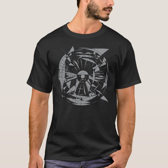 Camiseta Padrão Geométrico de Mandala (Frente)