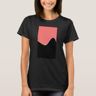 Camiseta Padrão Geométrico De Onda De Dois Toneladas, Cor-D