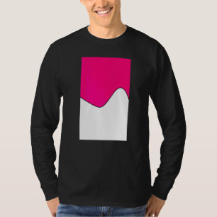 Camiseta Padrão Geométrico De Onda De Dois Tonelados, Cor-D