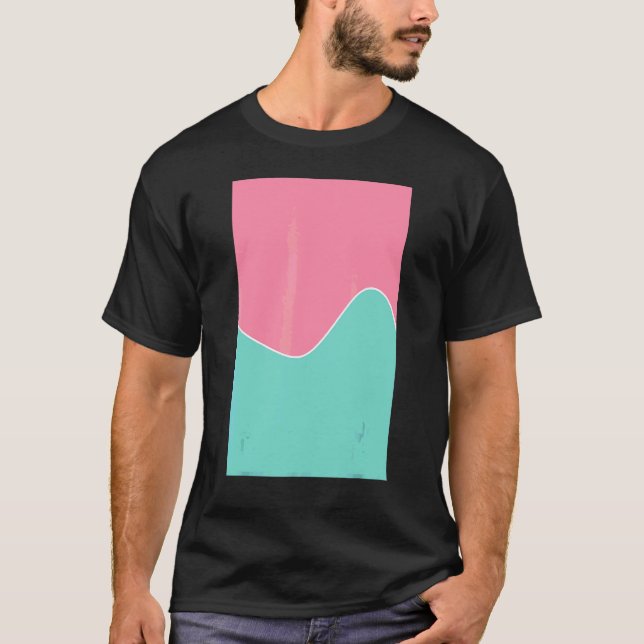 Camiseta Padrão Geométrico de Onda de Duas Toneladas Baker  (Frente)