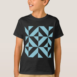Camiseta Padrão Geométrico do Céu Azul