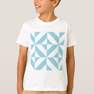 Camiseta Padrão Geométrico do Céu Azul