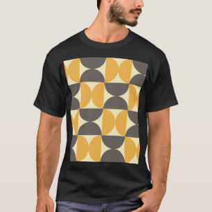 Camiseta Padrão geométrico do estilo moderno do século médi