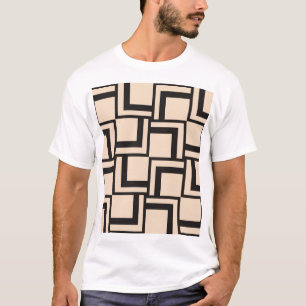 Camiseta padrão geométrico sem costura abstrato