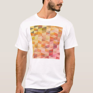 Camiseta Padrão Geométrico Triângulo Macio