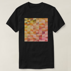 Camiseta Padrão Geométrico Triângulo Macio