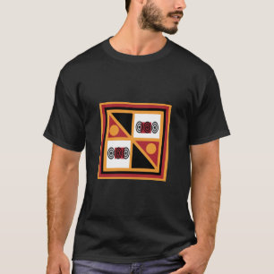 Camiseta Padrão geométrico tribal abstrato africano