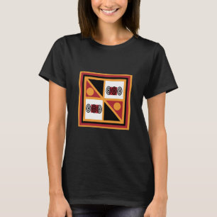 Camiseta Padrão geométrico tribal abstrato africano