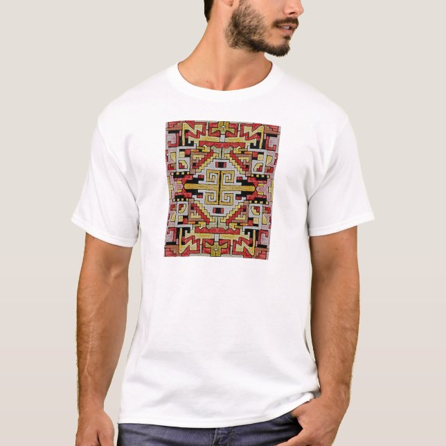 Camiseta Padrão Geométrico Tribal/Étnico (Frente)
