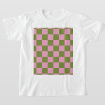 Padrão Gingham Verdejado Rosa