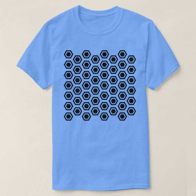 Camiseta Padrão hexadecimal (Frente do Design)