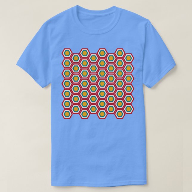 Camiseta Padrão hexadecimal 2 (Frente do Design)