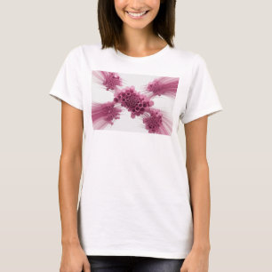 Camiseta Padrão HEXAGONAL FAVO DE MEL Rosa Elegante
