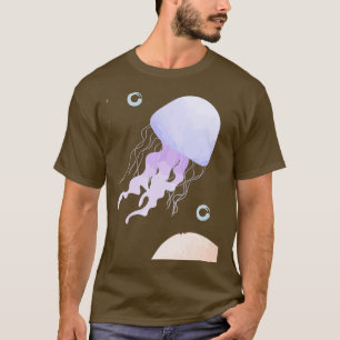 Camiseta Padrão incolor de água-vivas