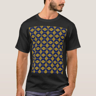 Camiseta Padrão Invisível Com Estilo Geométrico Abstrato.