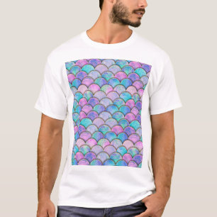 Camiseta Padrão Japonês de Escala de Sereia