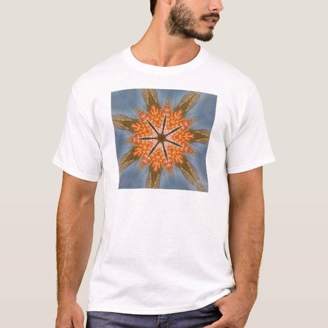 Camiseta Padrão-Leopardo abstrato: Um Efeito Caleidoscópio (Frente)