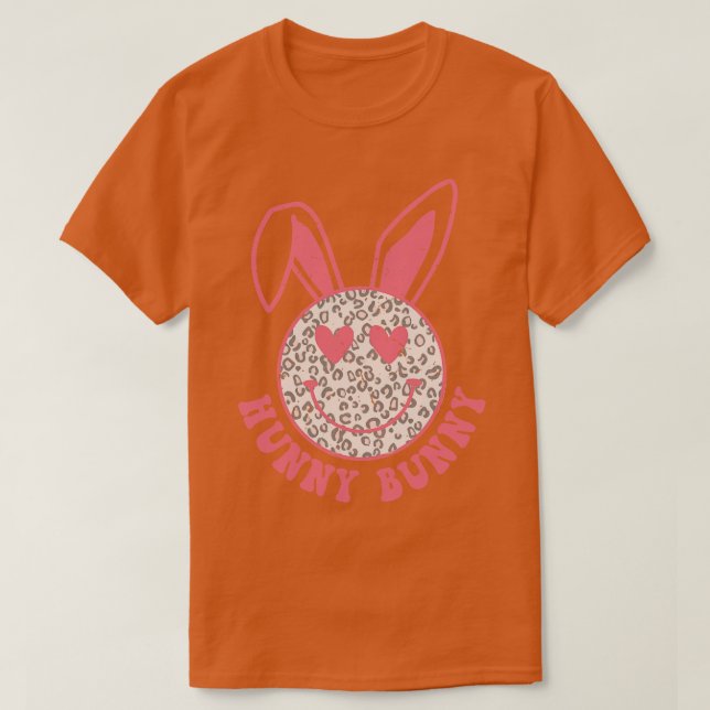 Camiseta Padrão-leopardo de coelho (Frente do Design)