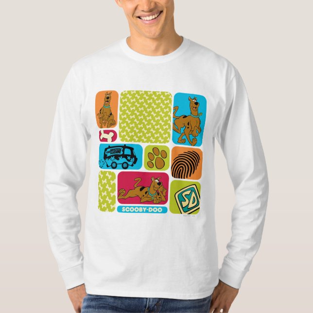 Camiseta Padrão Mistério Scooby-Doo (Frente)