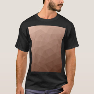 Camiseta Padrão moderno de malha geométrica Marrom Mocha