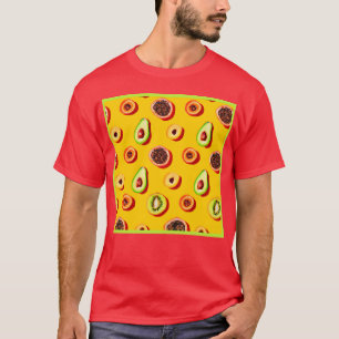 Camiseta Padrão Na moda Neon Fruta
