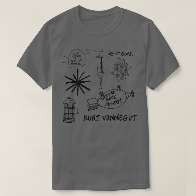 Camiseta Padrão Ode to Vonnegut  (Frente do Design)