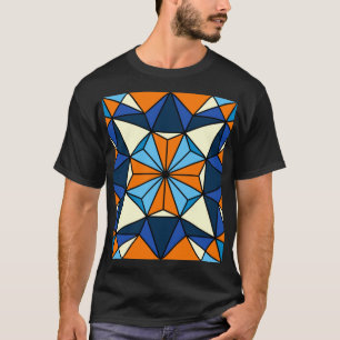Camiseta Padrão Oriental árabe geométrico sem costura