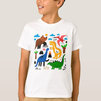Camiseta Padrão perfeito dos dinossauros