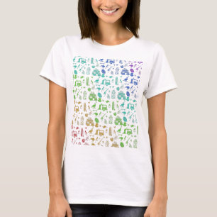 Camiseta Padrão Rainbow Nova Zelândia